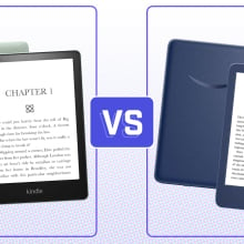 Kindle vs Kindle Paperwhite graphic