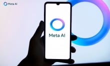 Meta AI logo on smartphone