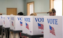 Voters at a polling station in North Carolina in November 2024.