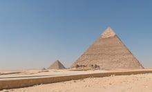 The Pyramid of Khafre near Cairo