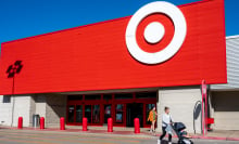 Customers exit a Target store on November 20, 2024 in Austin, Texas