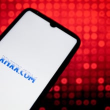 XNXX logo seen displayed on a smartphone screen