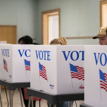 Voters at a polling station in North Carolina in November 2024.