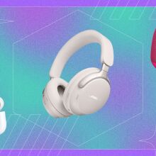 apple airpods pro 2, bose quietcomfort ultra headphones, and ultimate ears wonderboom 4 speaker 