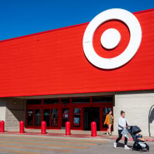 Customers exit a Target store on November 20, 2024 in Austin, Texas