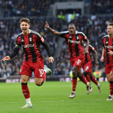 Tom Cairney of Fulham celebrates