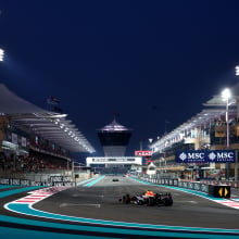 Sergio Perez of Mexico driving the Oracle Red Bull Racing