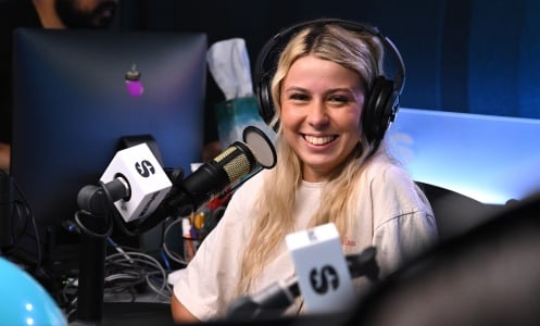 Haliey Welch appears at SiriusXM Studios on July 31, 2024 in Los Angeles, California. 