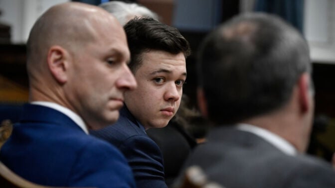 Kyle Rittenhouse in court