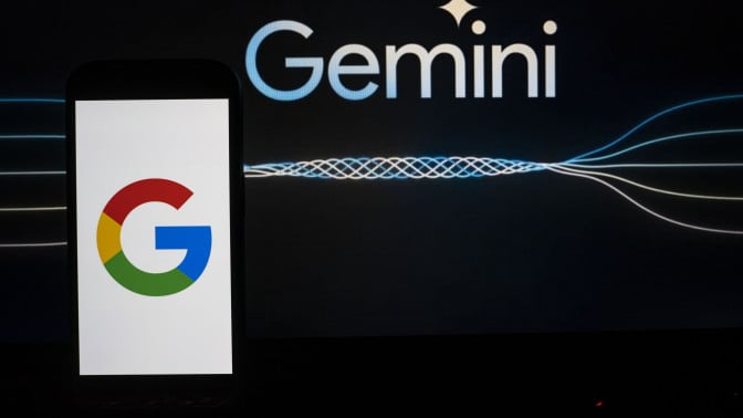 google gemini logo by phone