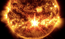 NASA’s Solar Dynamics Observatory snapped this view of a powerful solar flare in October 2024.