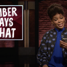 Amber Ruffin appears on "Late Night with Seth Meyers"